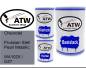 Preview: Chevrolet, Prussian Stell Pearl Metallic, WA102X / GZ7: 500ml Lackdose + 500ml Klarlack + 250ml Härter - Set, von ATW Autoteile West.
